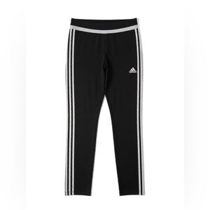 Adidas Black Joggers with White Stripes